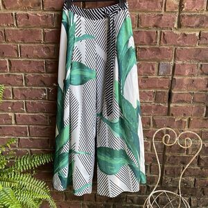Jealous Tomato Gorgeous CURACAO PALAZZOPALM PANTS size Small